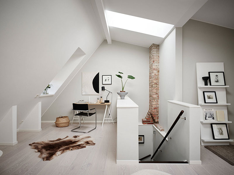 瑞典哥德堡阁楼公寓，屋顶露台与生活空间的巧妙结合-10