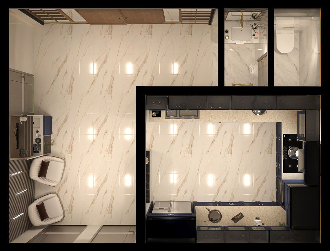 Kitchen and Coffe corner with Washing Area-12