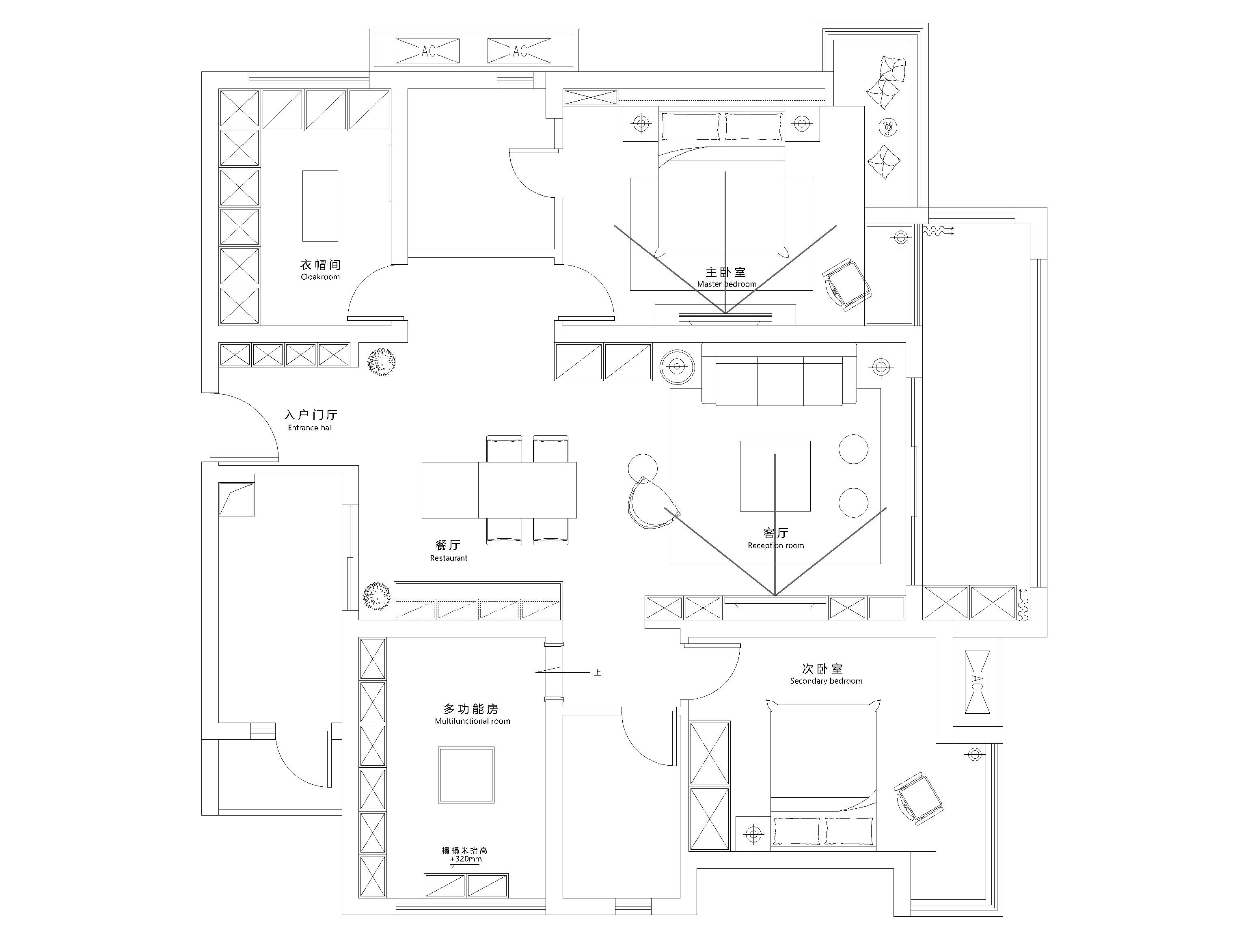 成都中海右岸日式简约风家居设计-3