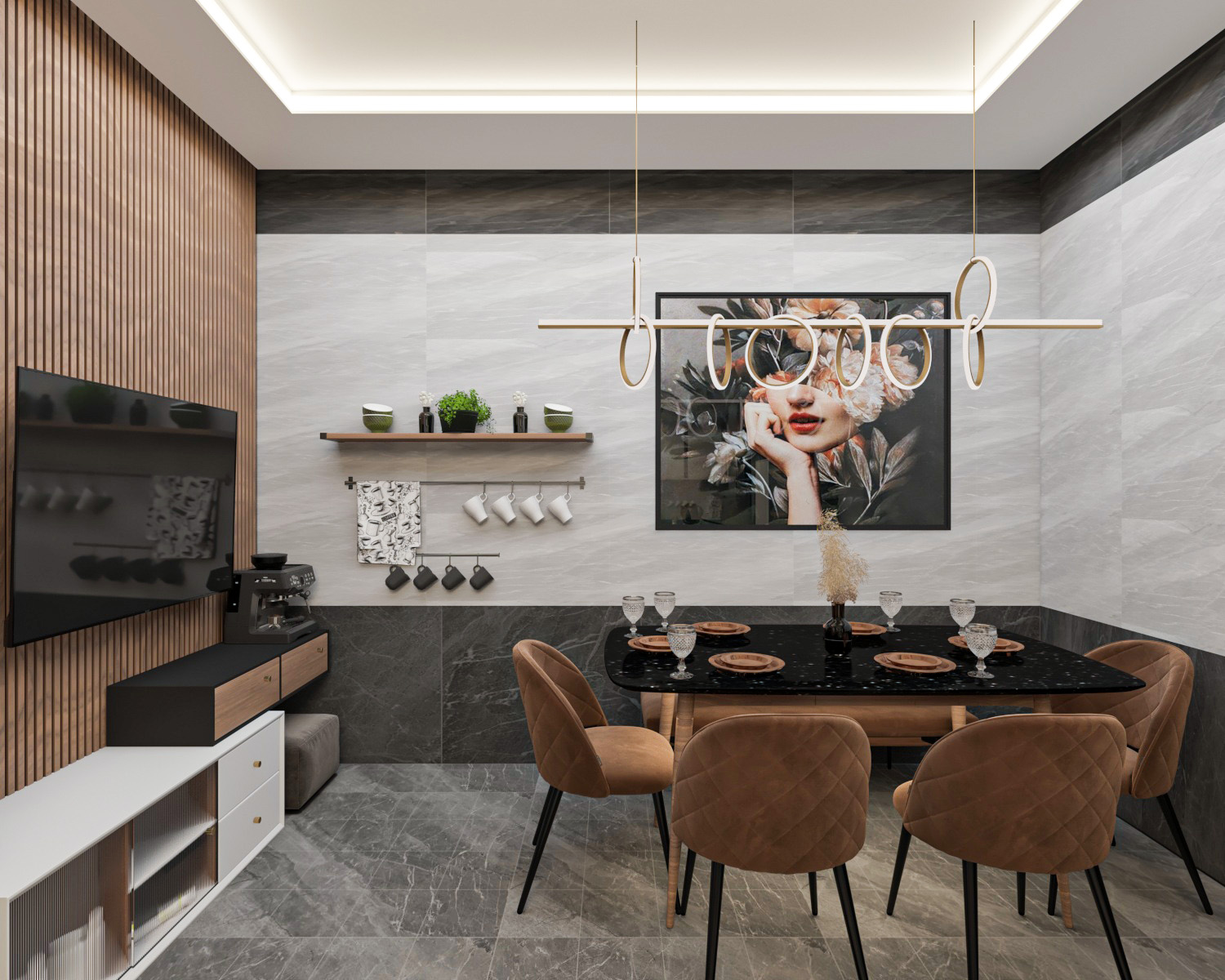 kitchen with dinning table-0