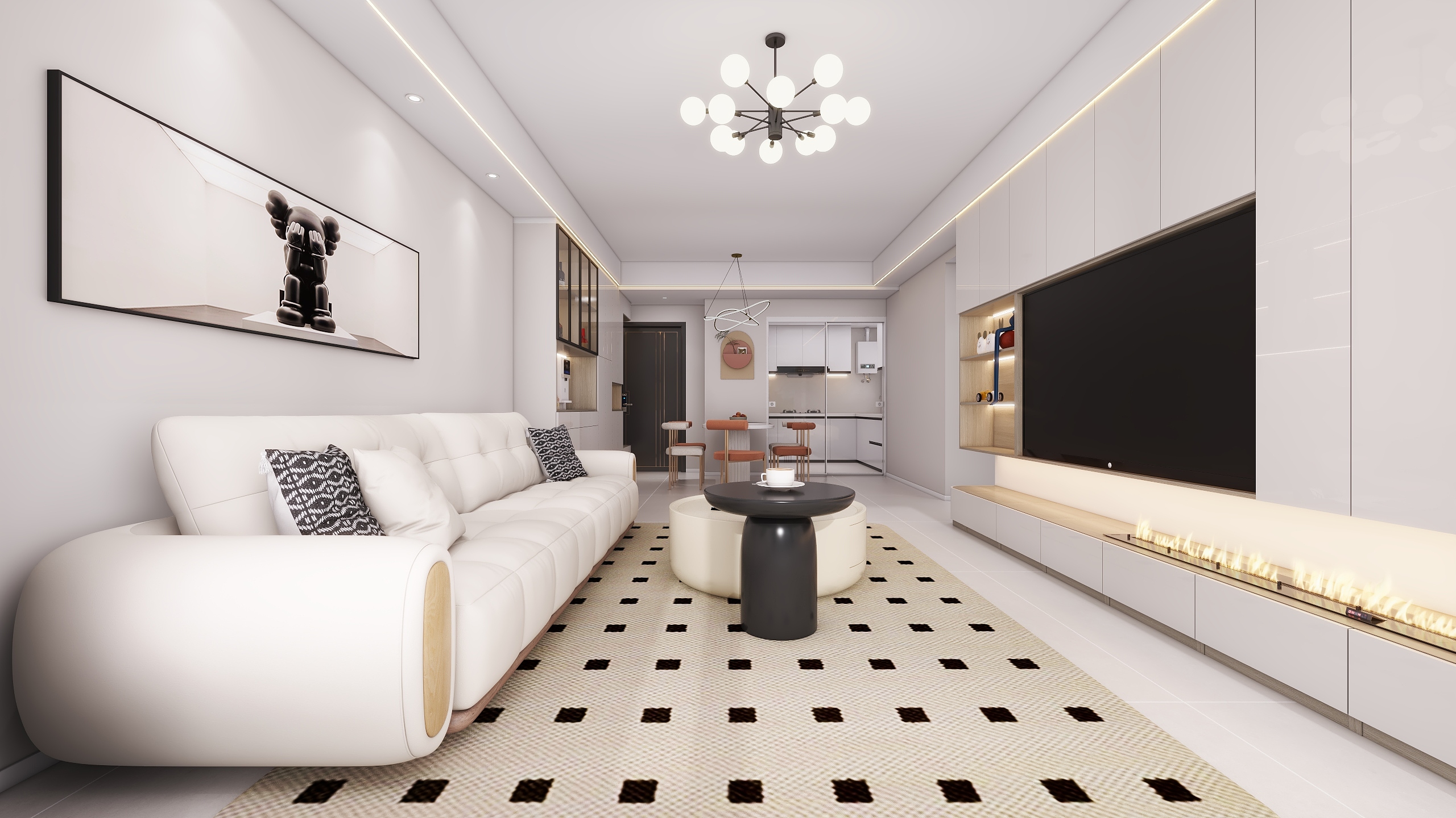 湖南张家界博泰状元府（118平方现代简约三居室）-4