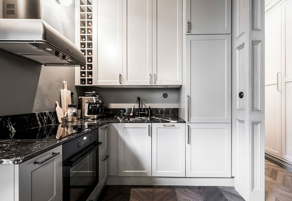 斯德哥尔摩时尚灰调小公寓,巧妙利用走道设计-13