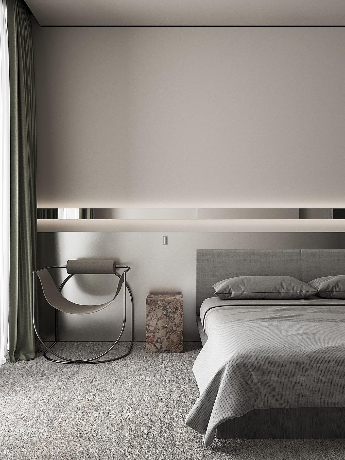 灰色系小空间公寓设计 这也太高级了吧！-12