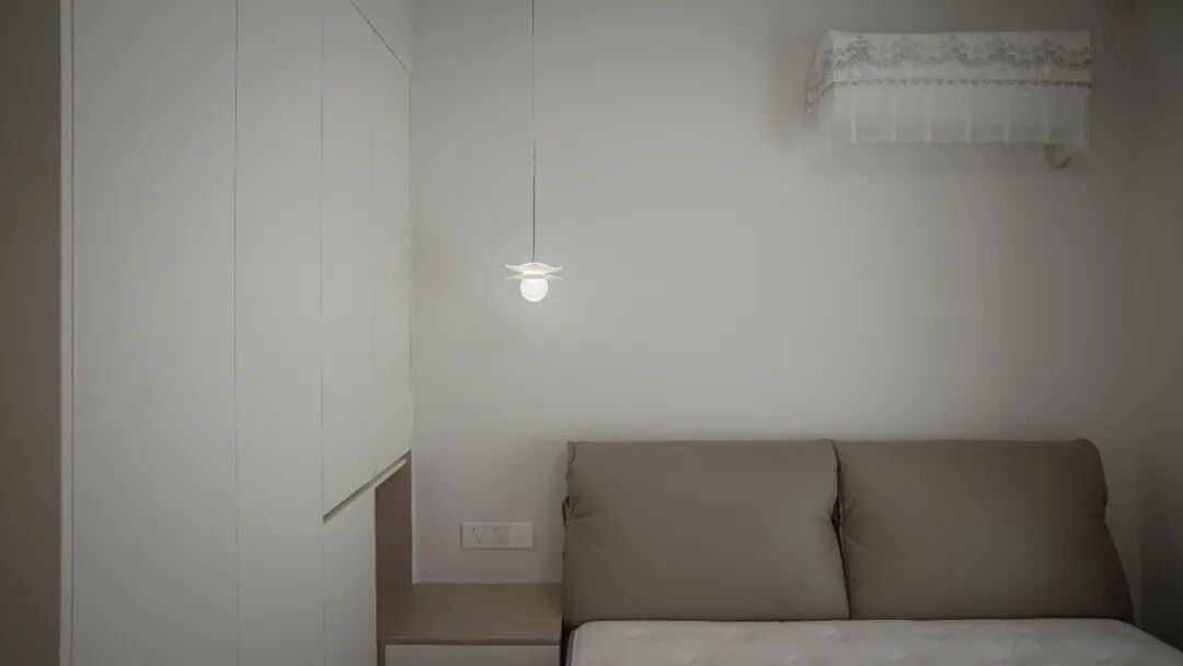 【知音实景】美的国宾府102㎡现代简约奶油风落地效果-37