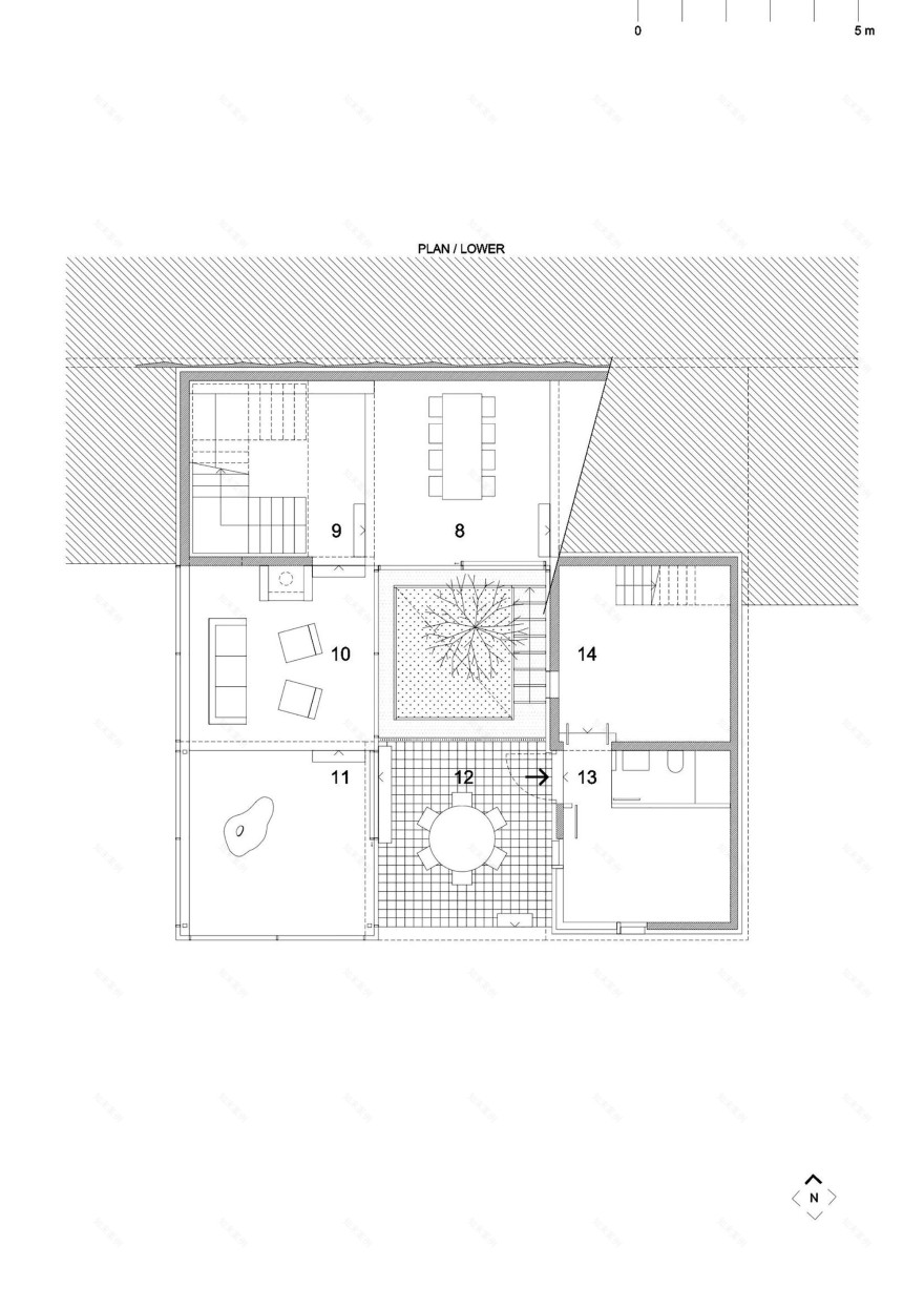克罗地亚别墅 | 螺旋上升的家庭生活空间-47