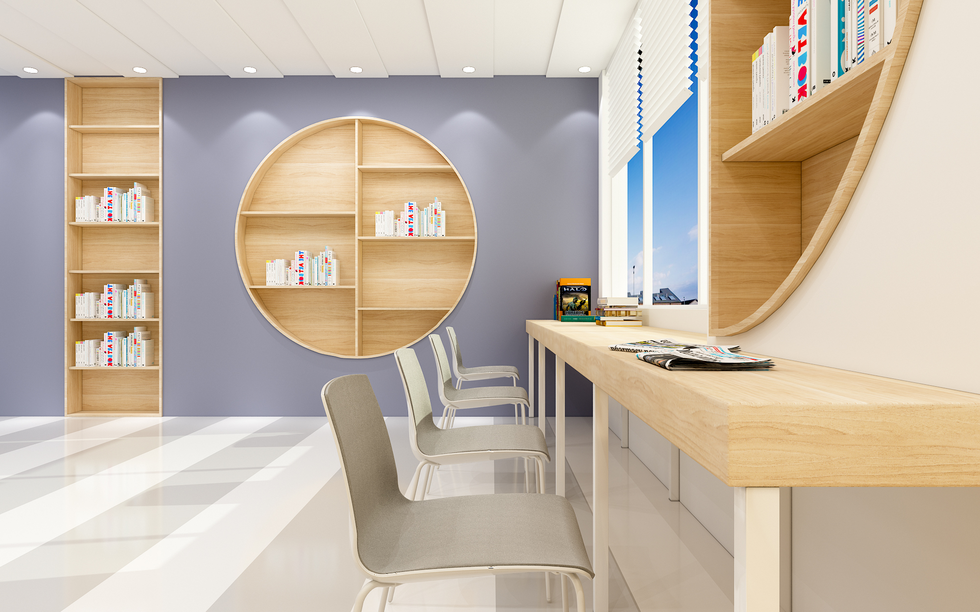 武汉枫叶国际学校公共学习区设计-2