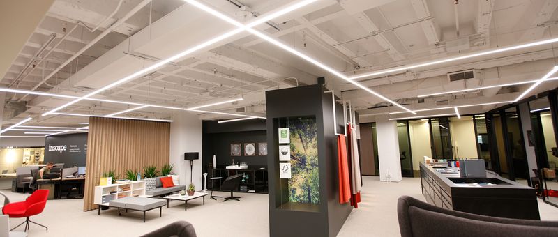 Ultramodern Linear LED Showroom Lighting Design-0