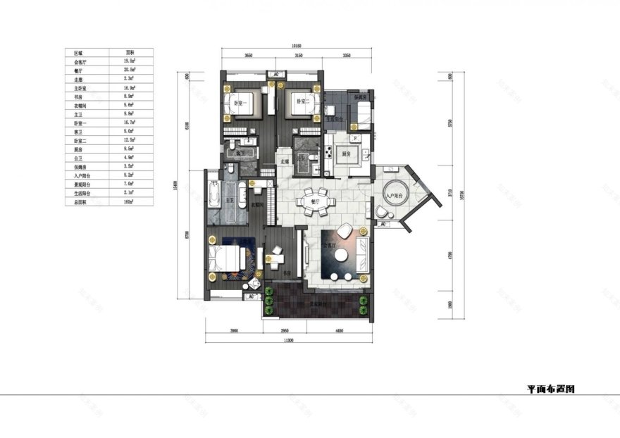 160m²番禺可逸江畔项目三期4502创意样板间 尚策室内设计-19