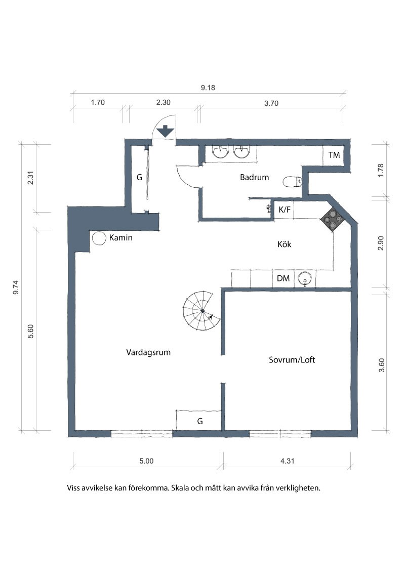 斯德哥尔摩屋顶公寓——黑白浪漫空间-26
