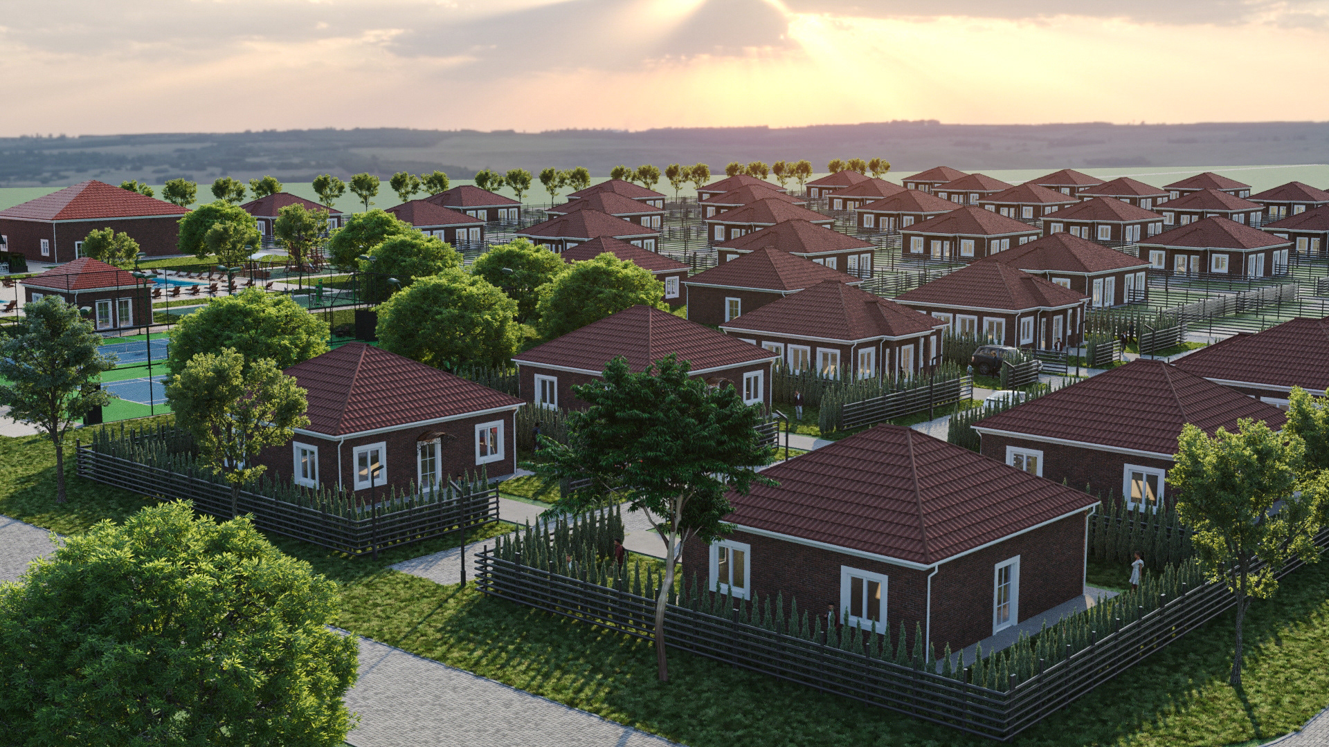 Проект посёлка с типовой застройкой "Ласкино"-6