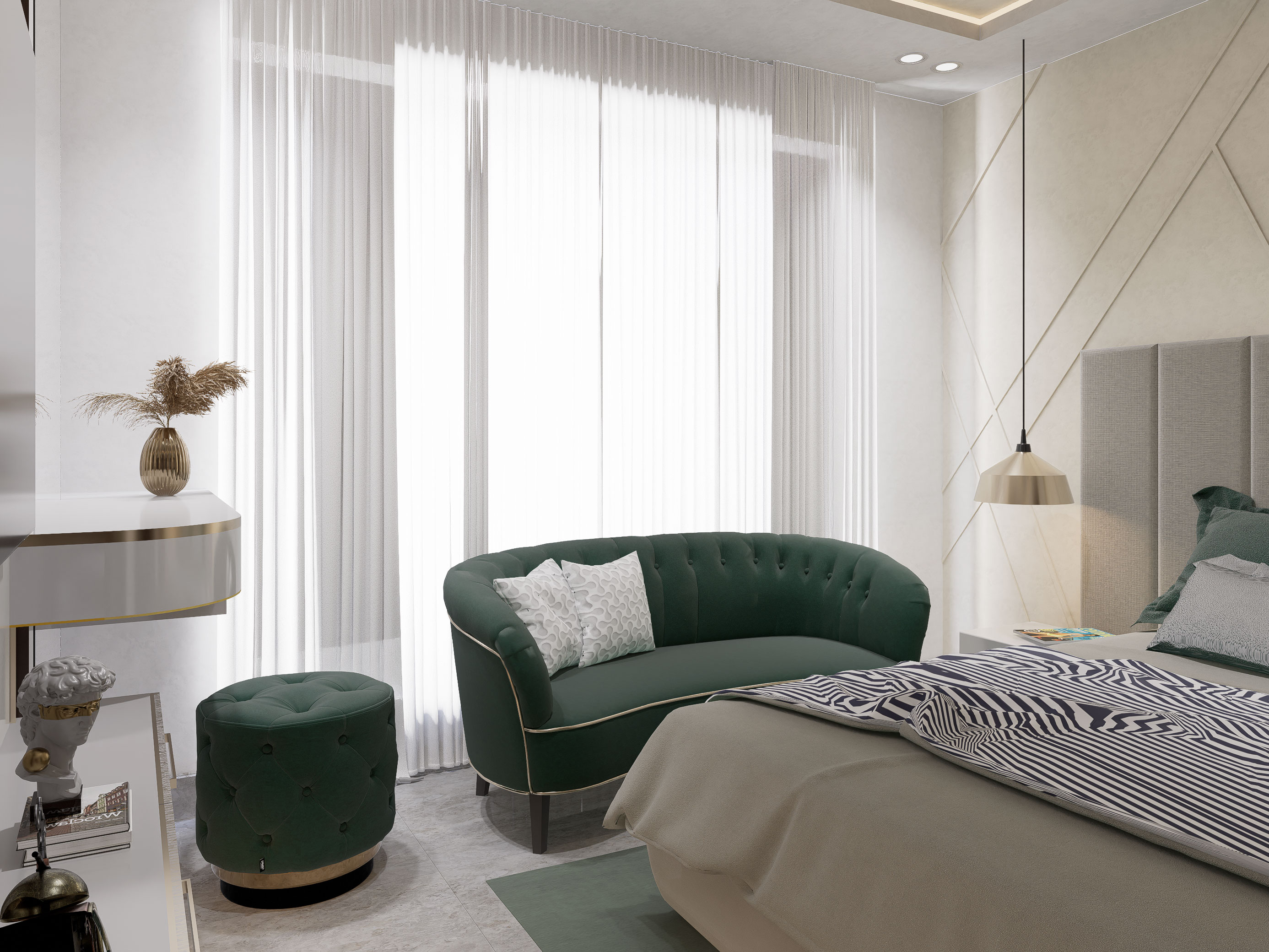 Bedroom Interior Rendering-3