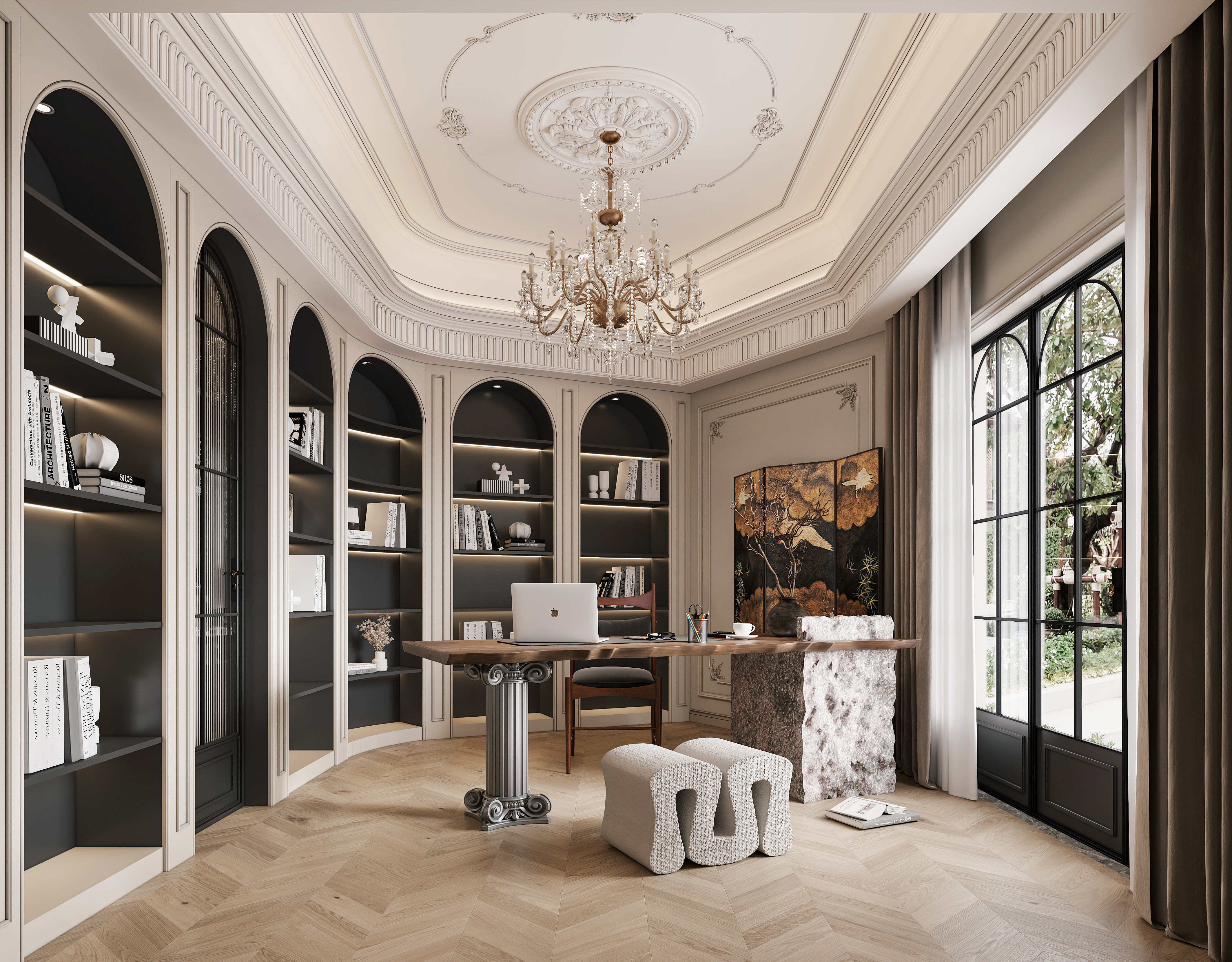 法式别墅设计丨中国成都丨开境装饰-7