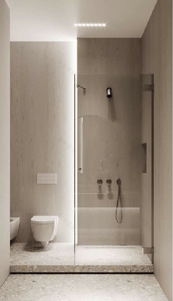 微水泥极简三口之家-15