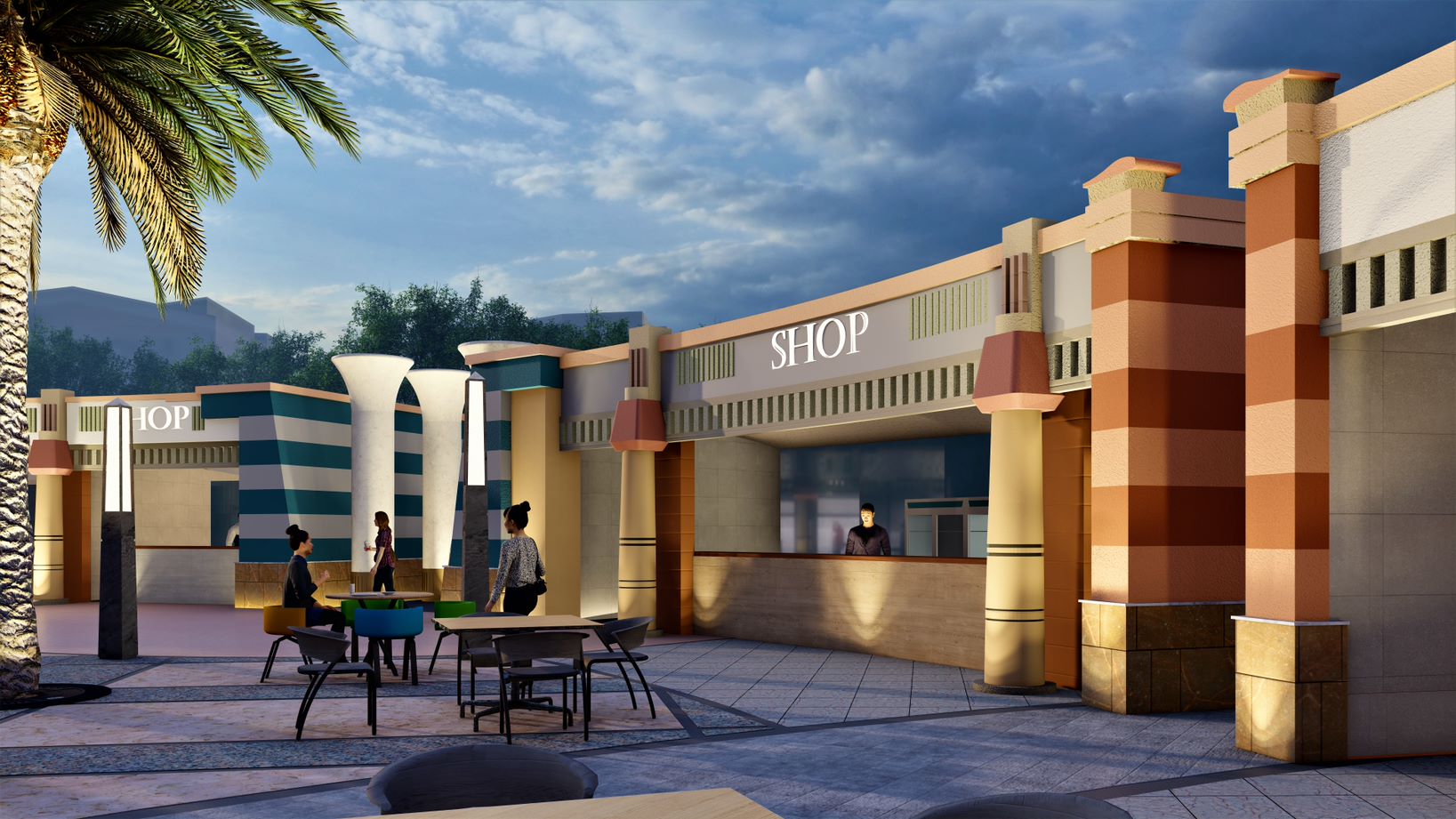 NEW QENA CORNICHE 美食广场及景观设计丨埃及丨Nermen Assem-2