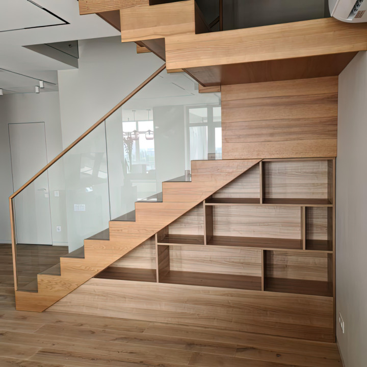Gradius木质梯架式楼梯定制项目丨乌克兰基辅丨Gradius公司-0