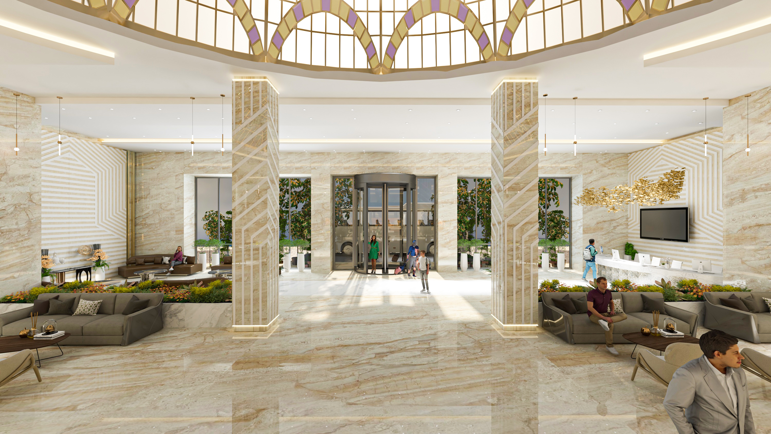 酒店大堂设计-4