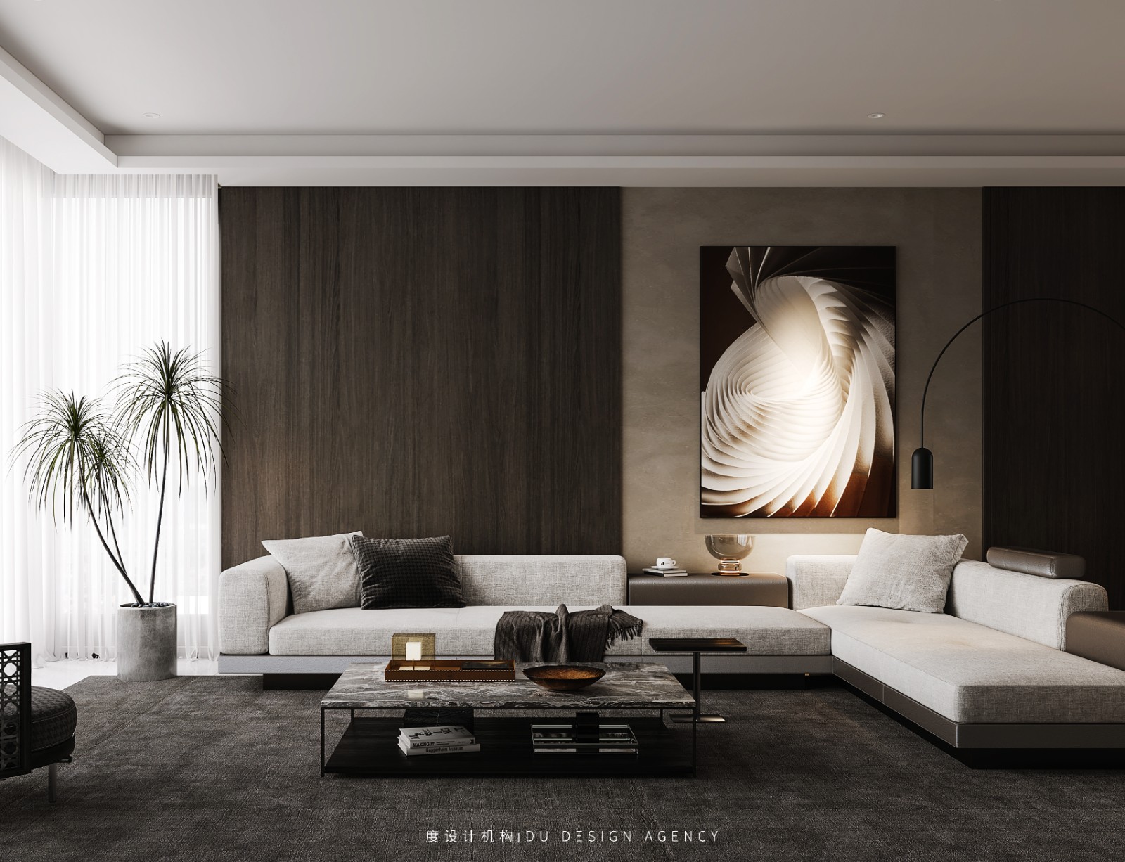 现代简约客厅设计案例-8