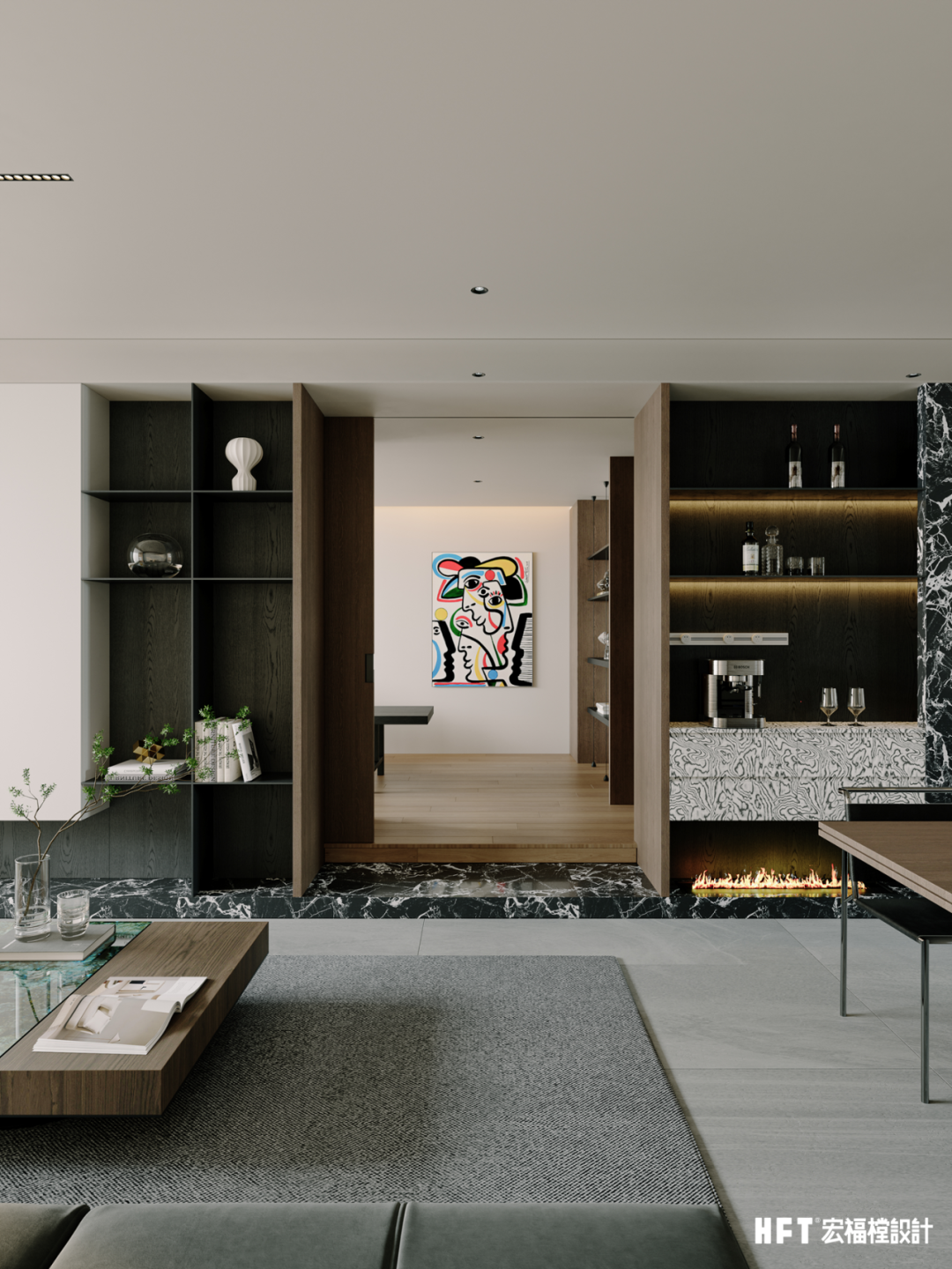 连云港宏福樘x财信铂悦府/140㎡意式极简，设计不是填满空间，而是为生活创造可能性-30