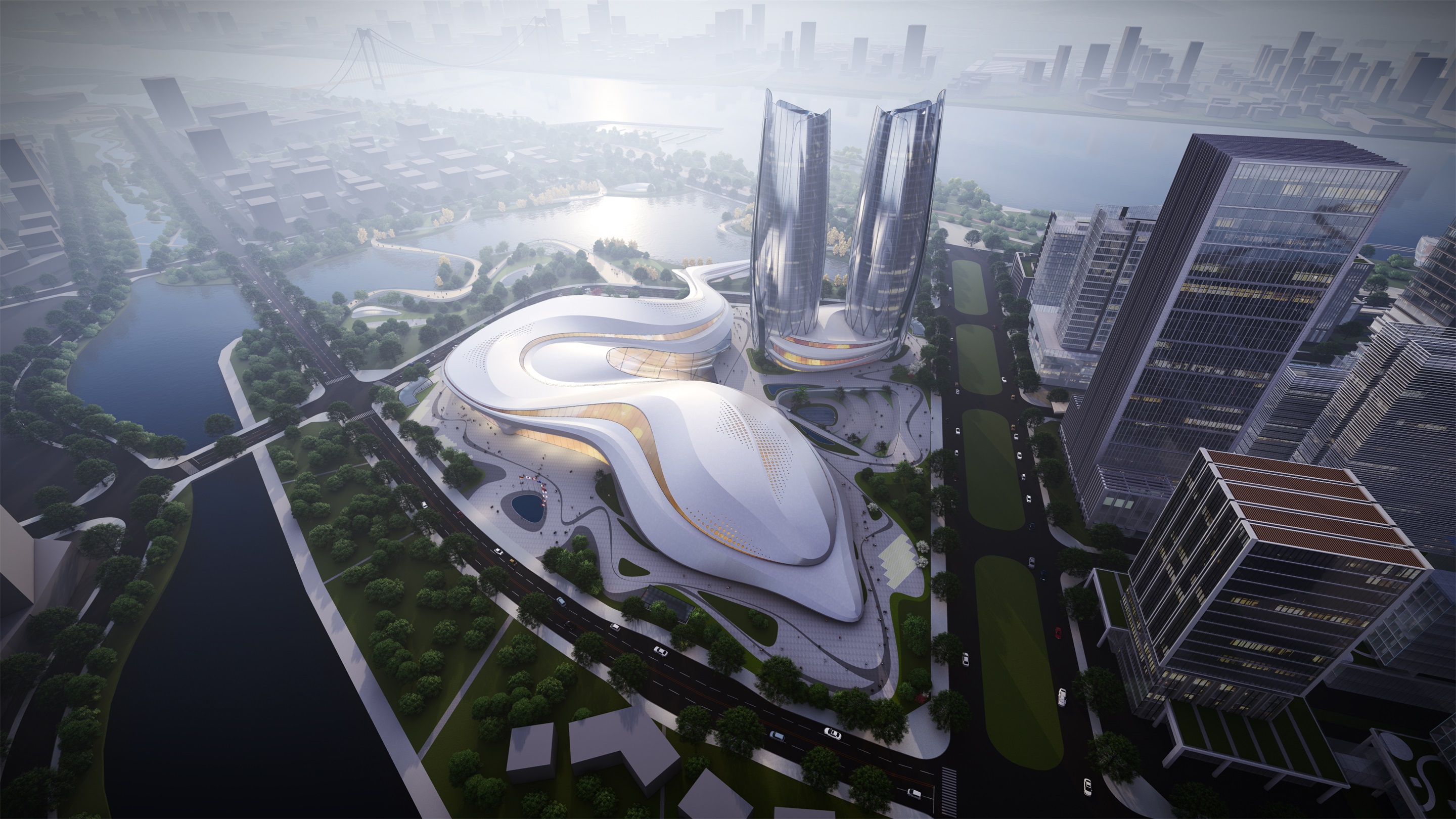 中标方案 | 中国（浙江）自贸试验区小干岛国际会展中心及城市设计 / STI+浙江省院-5