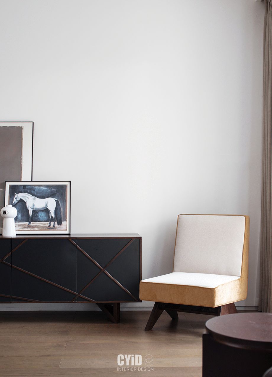 旋转艺术楼梯 x Mid-Century 家居风，打造治愈系生活空间-15