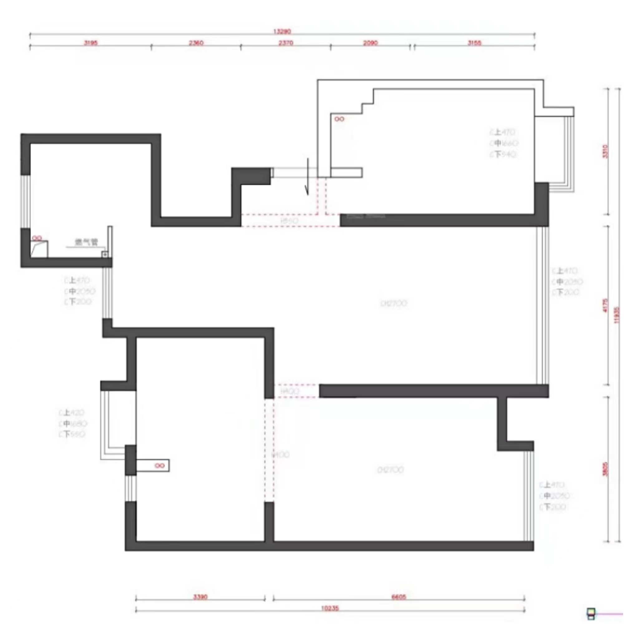 黑色中古风极简公寓-3