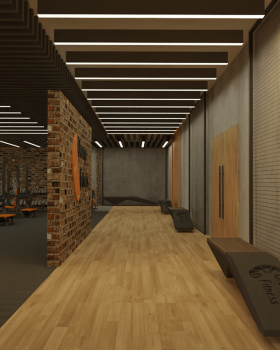 Anastasiya Gushchina丨健身房丨INTERIOR DESIGN OF GYM/FITNESS CENTER