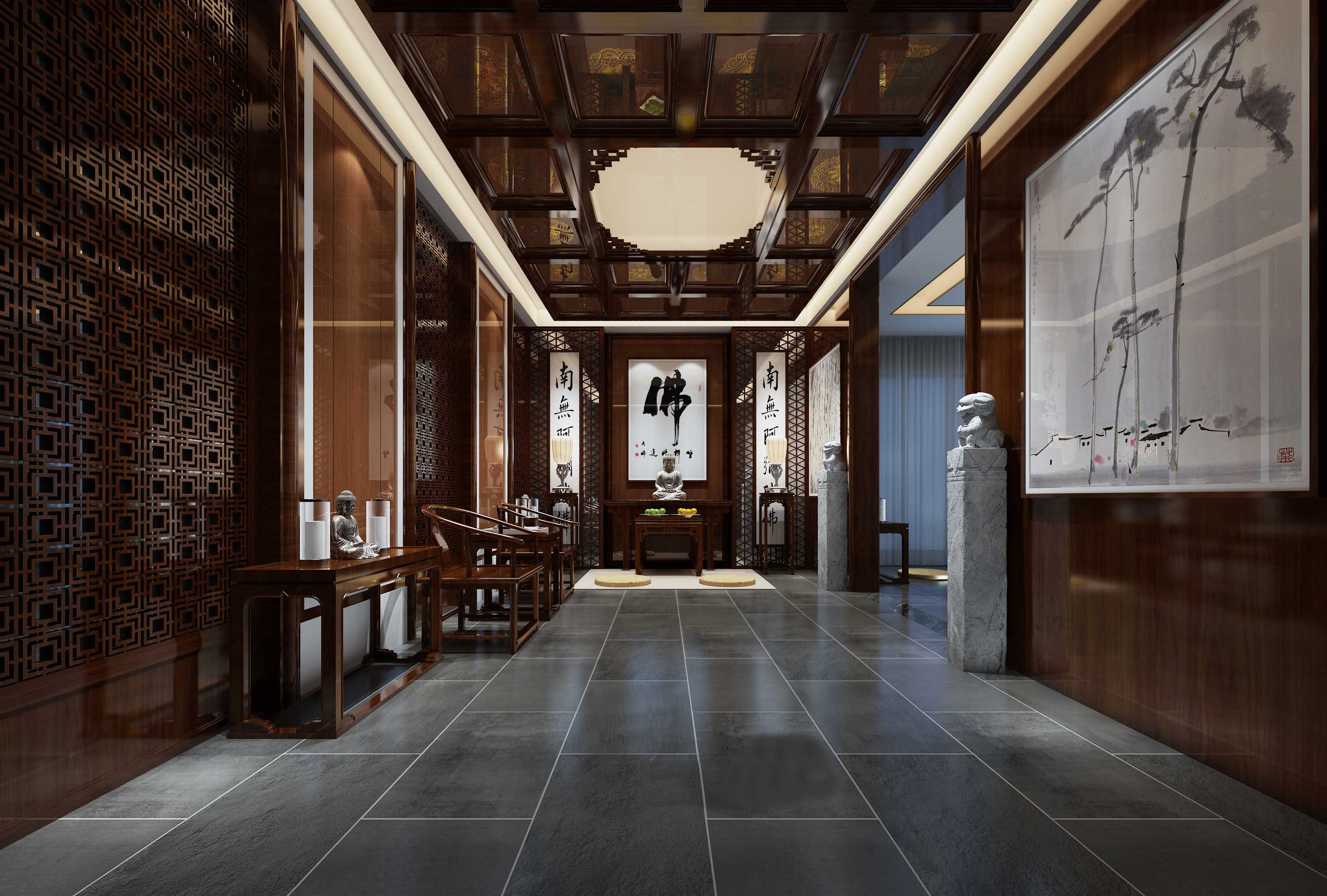 中式新中式风格家装效果图-8-21