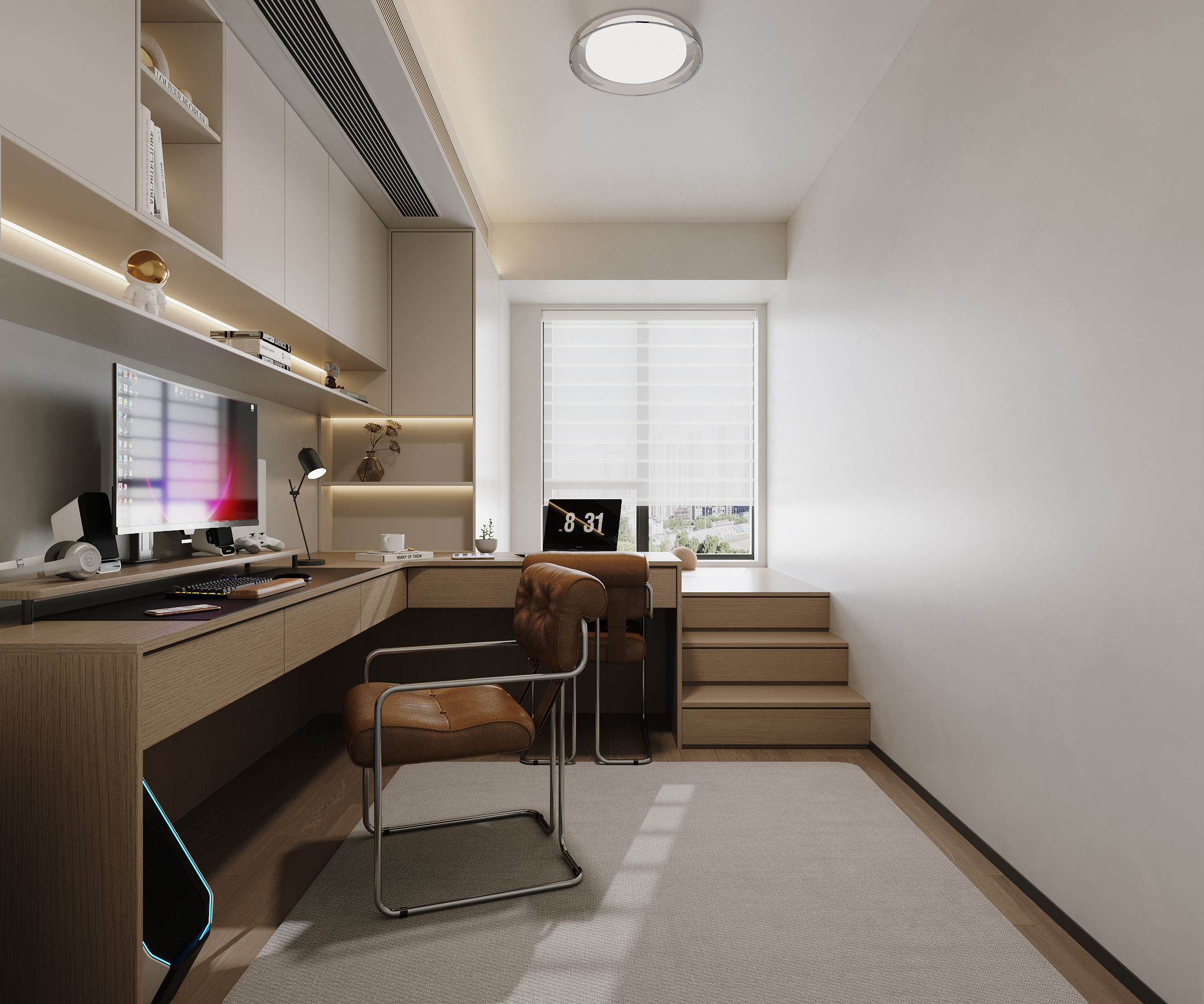 克制的线条,温柔的质感 现代私宅全案设计-4