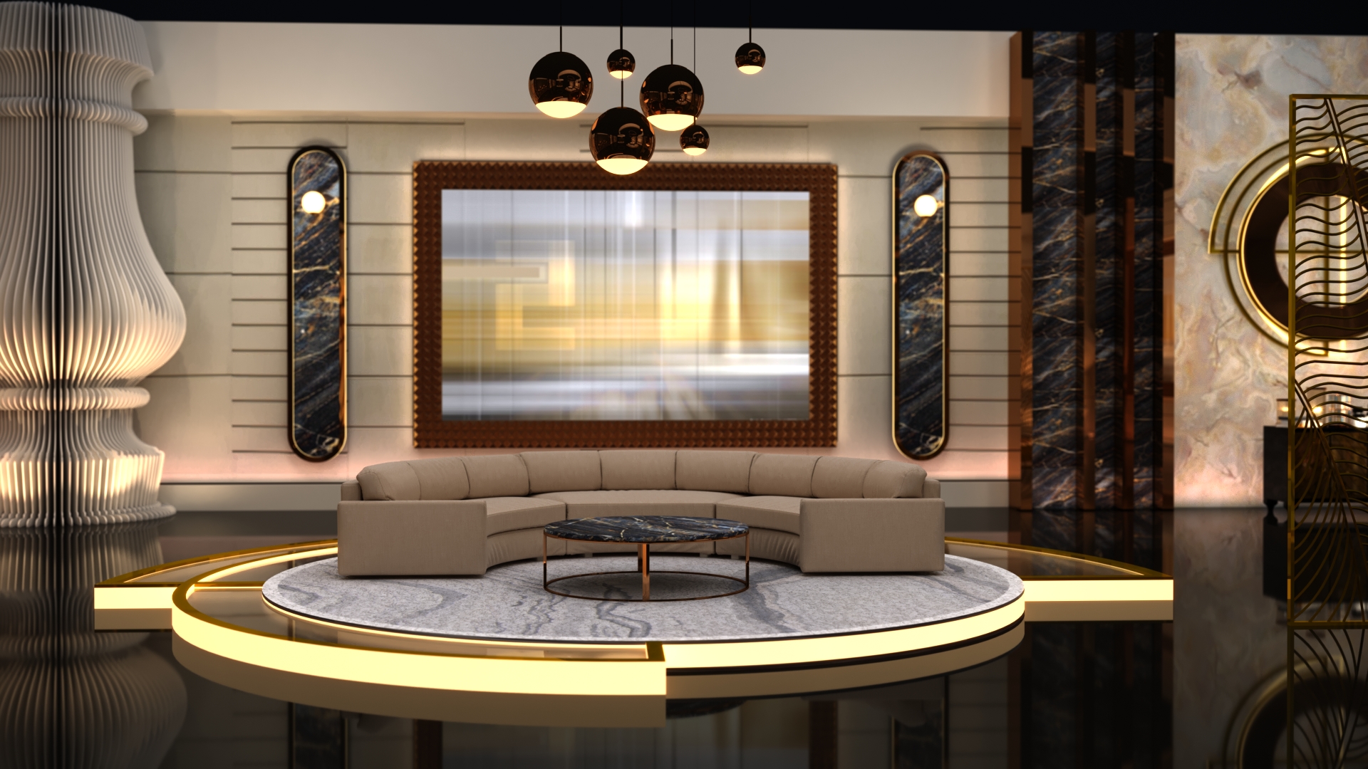 Late Talk TV Show Set Design-7