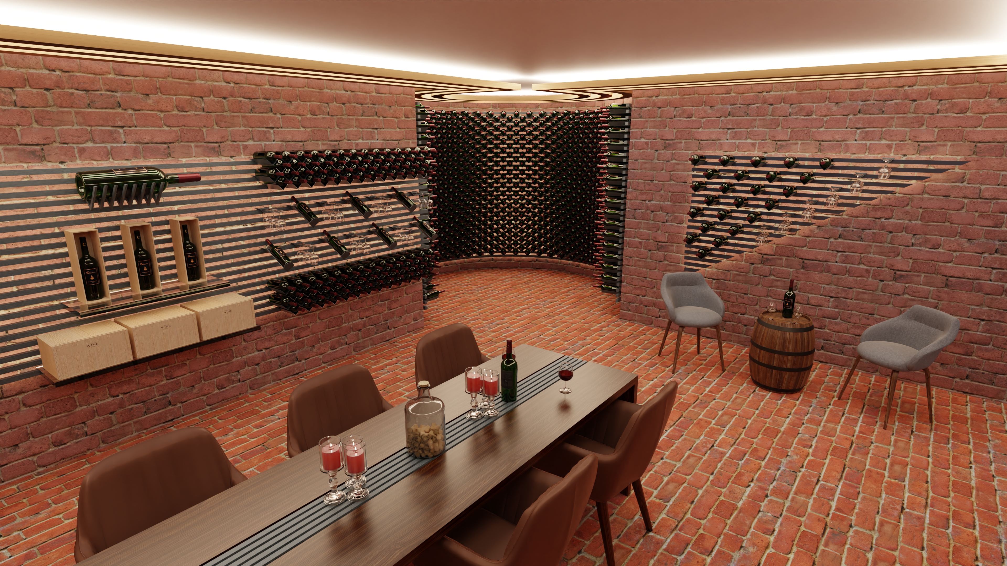 酒室布置三维动画丨瑞士-5