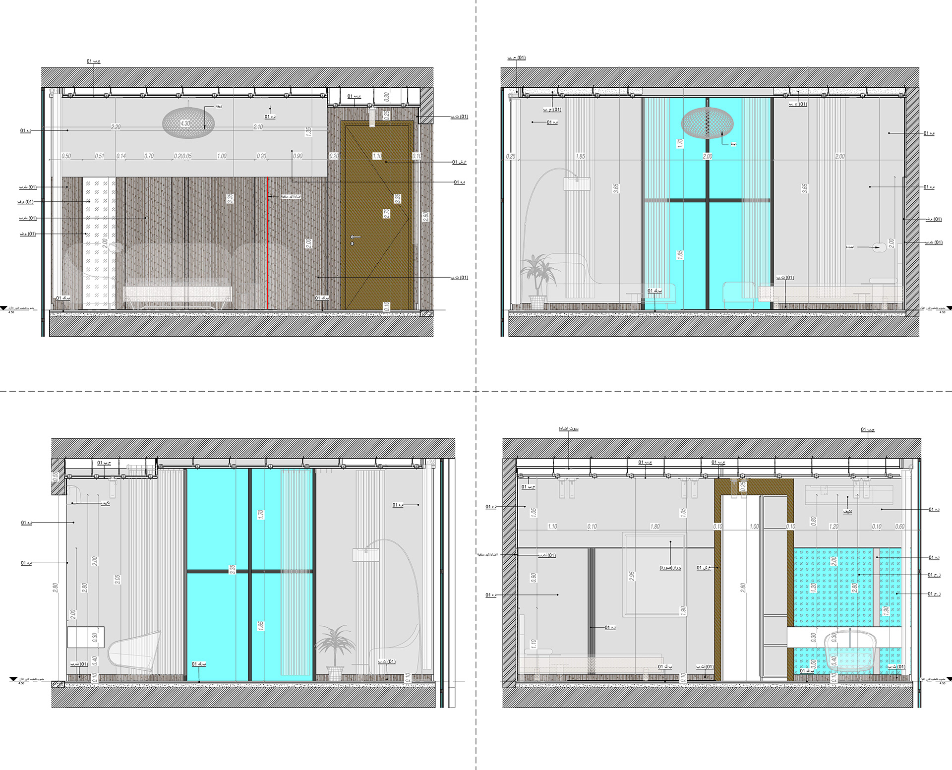 RA 住宅  室内套餐丨沙特阿拉伯丨Bariq Consultants-55