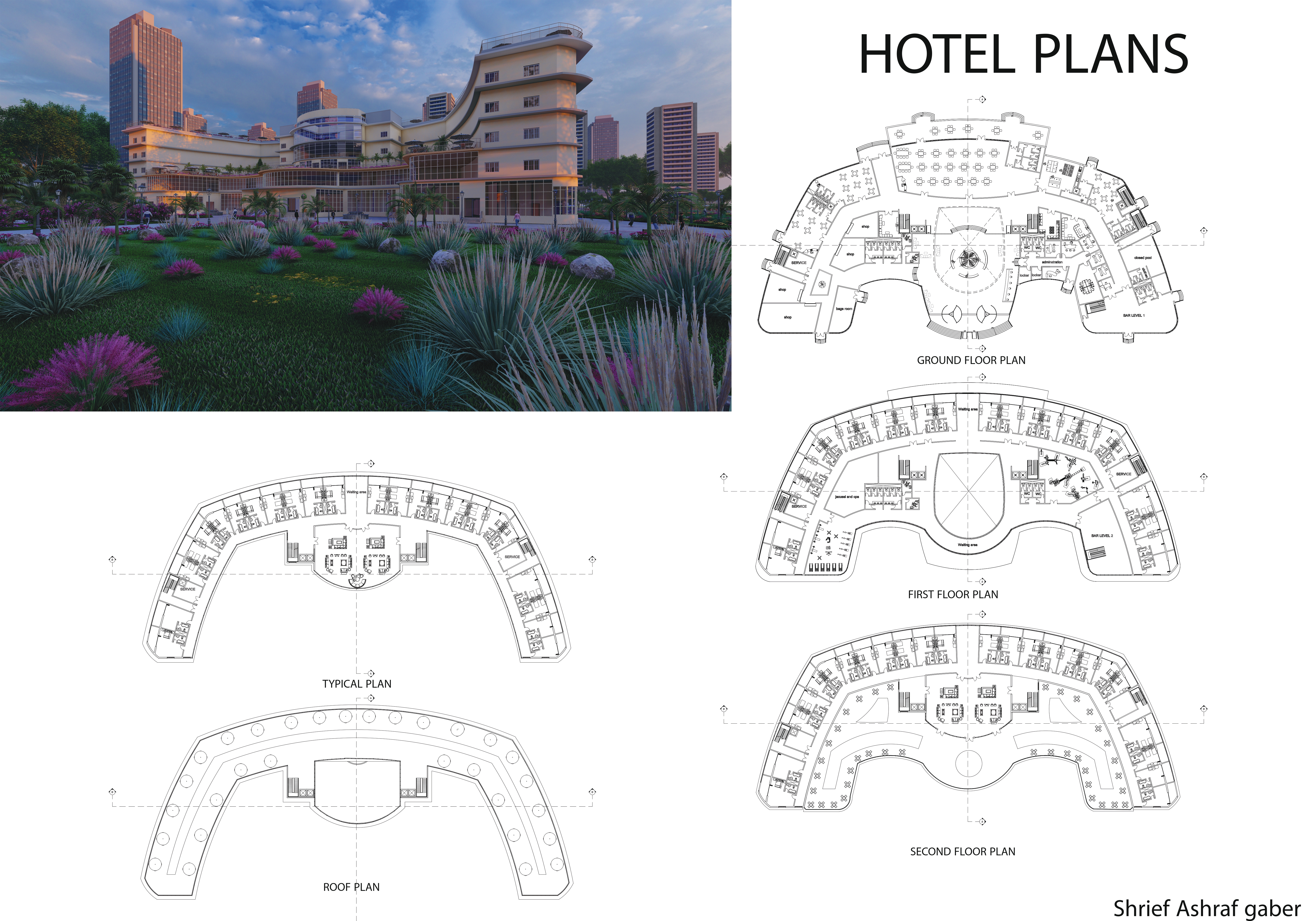 Hotel design (Academic project)-5
