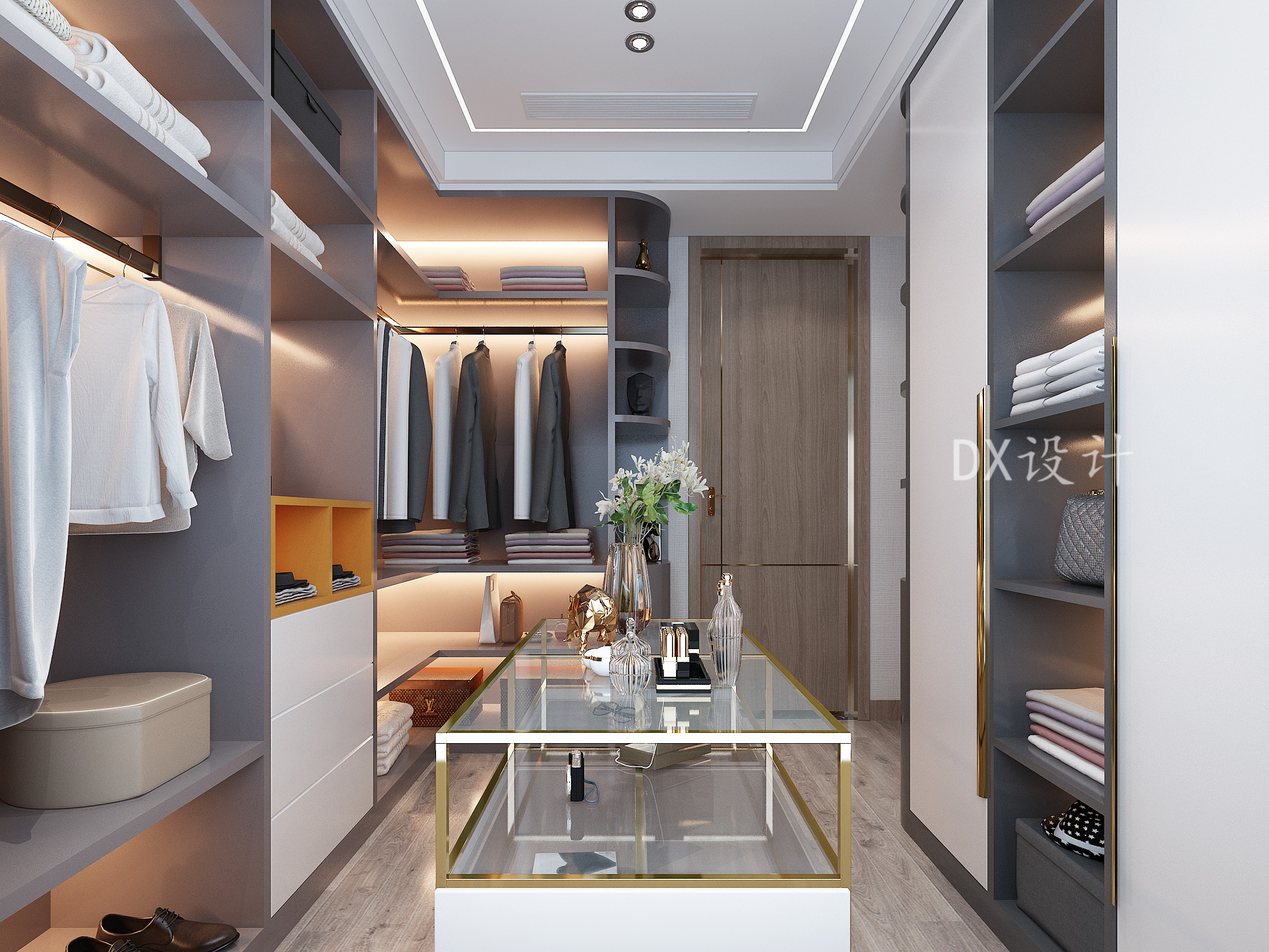 现代轻奢平层设计丨原创作品-8