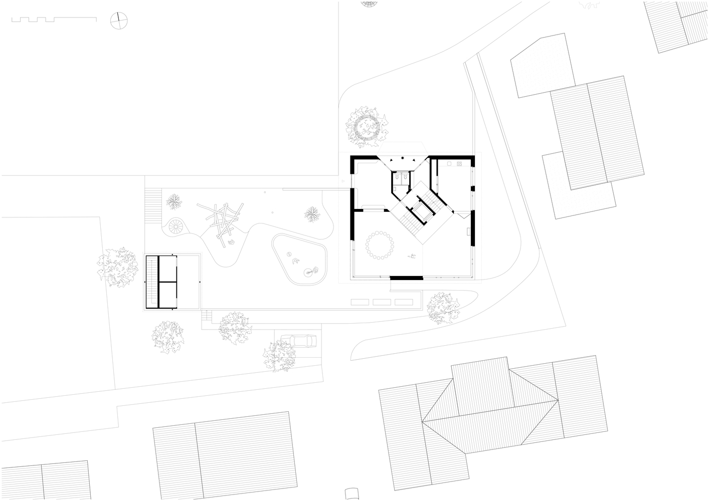 瑞士 Zihlschlacht 幼儿园 · 螺旋木构魅力-14