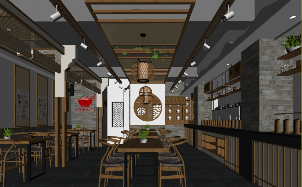 
陕西老碗餐厅设计 -2