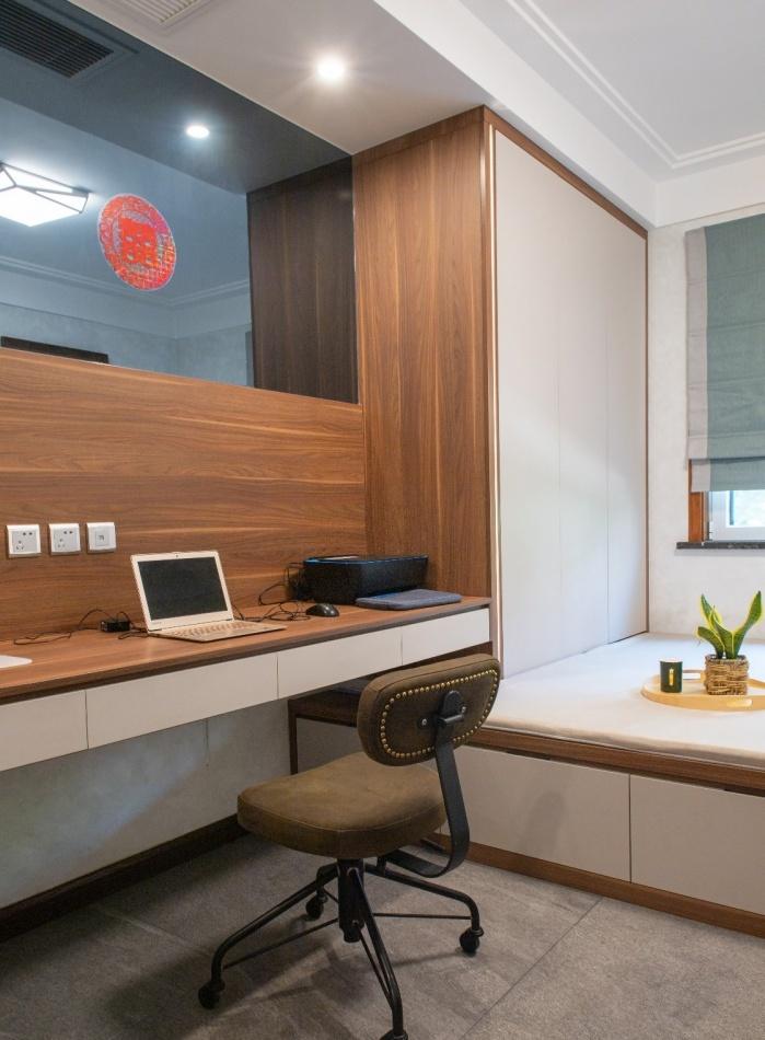 简约轻工业风宅邸 | 隐形门、玻璃砖墙的创意设计-20