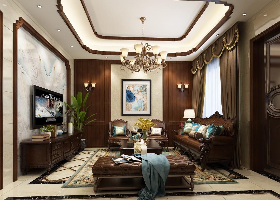 美式别墅设计 | 儿童房、衣帽间、女孩房、餐厅、客厅、主卧一应俱全-8