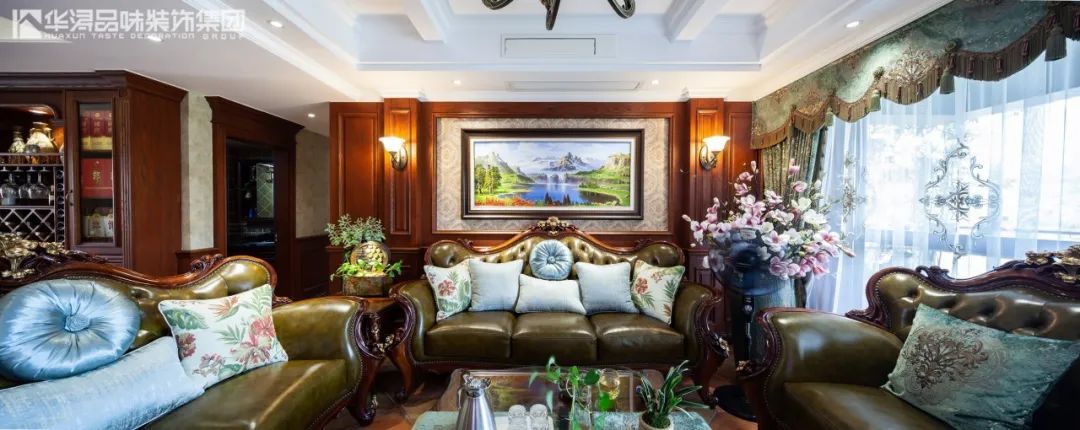 128m²美式古典家居,华美富丽的浪漫气息-14