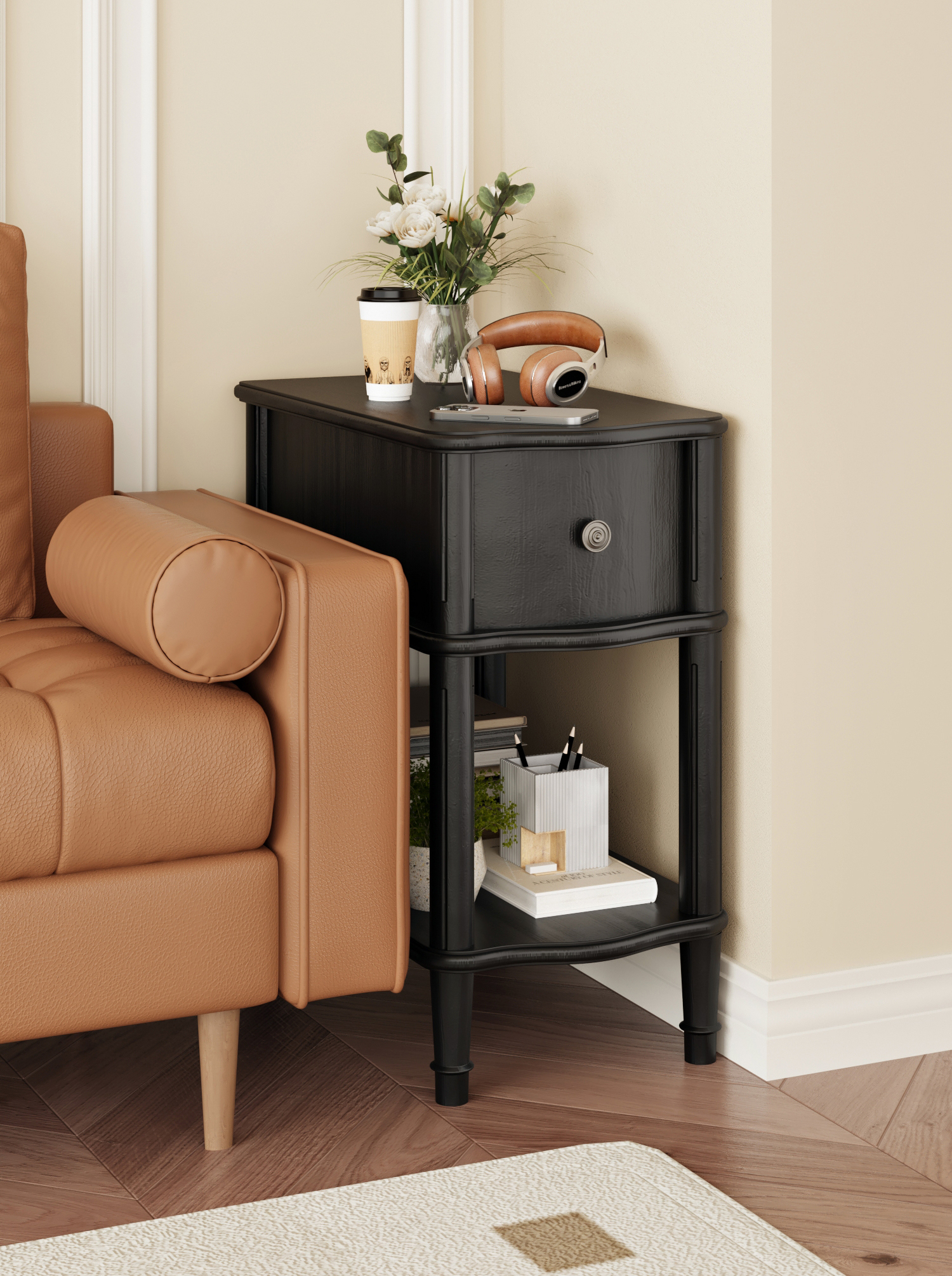 一款沙发边柜的建模渲染-9