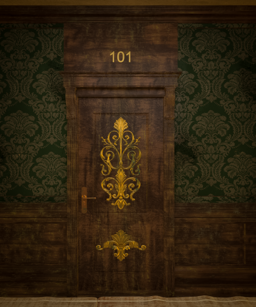 Vintage Hotel Corridor(复古酒店走廊)-13