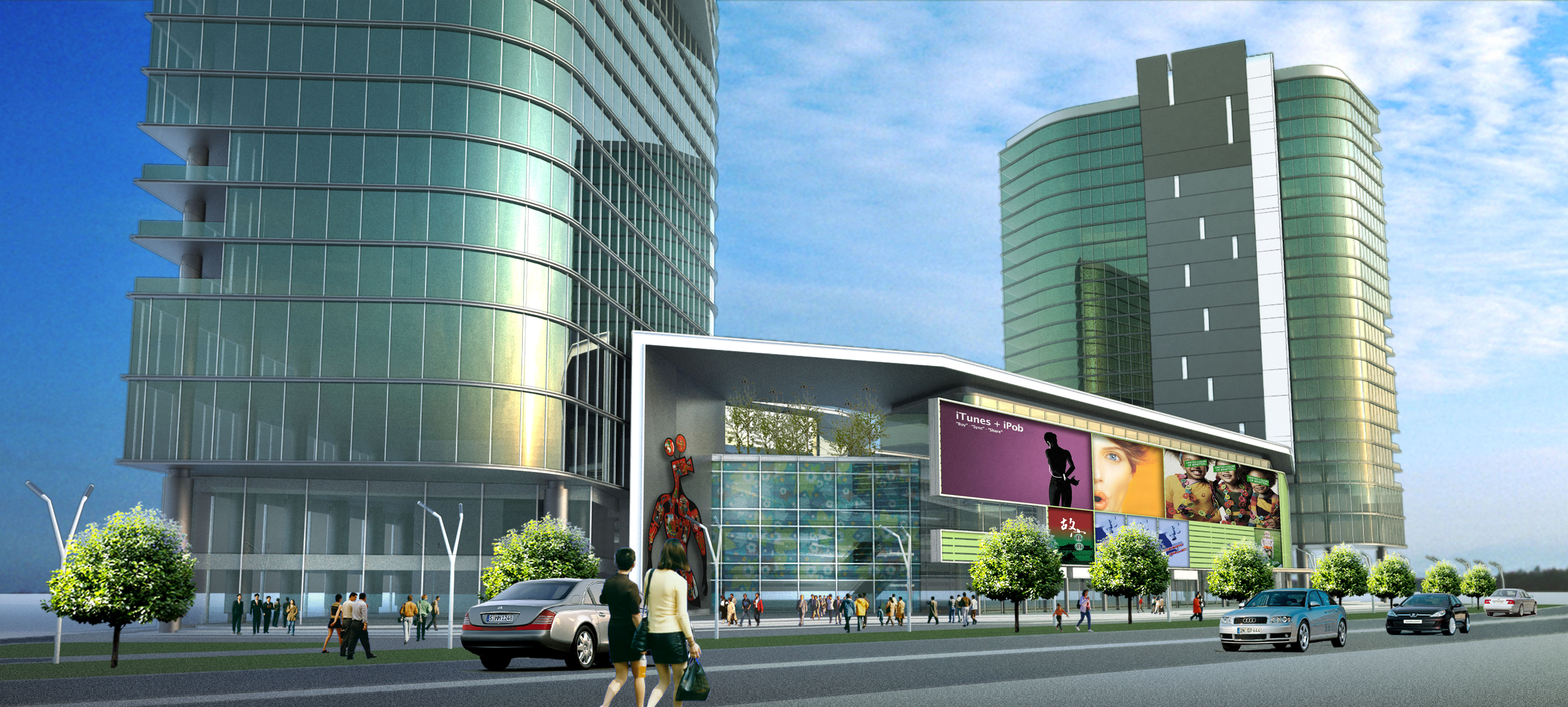 混搭风开发与总体规划 | 多业态综合体设计展示-26