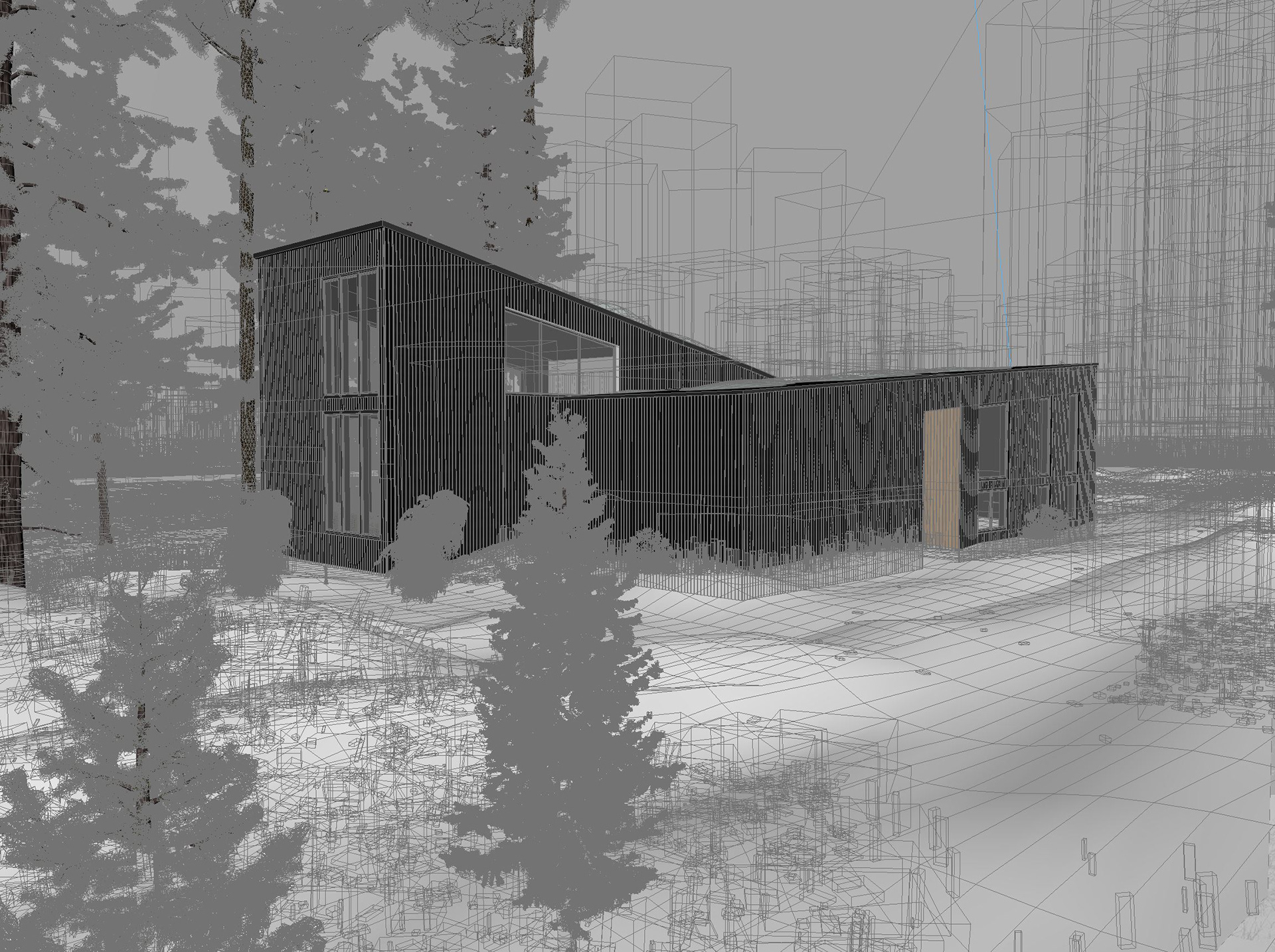 Zimowa建筑外观可视化-12