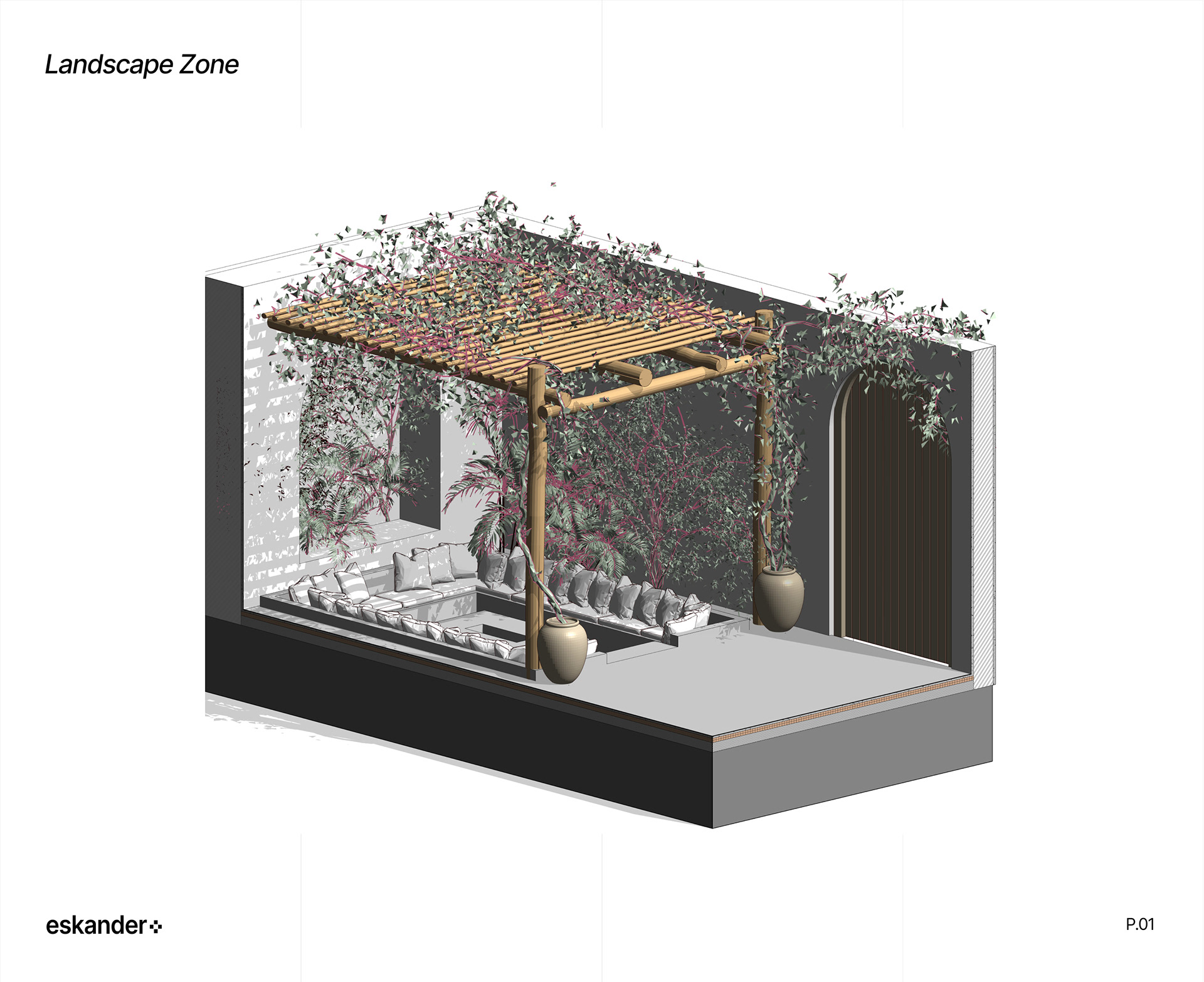 白色别墅丨印度尼西亚巴厘丨Eskander Plus Studio-5
