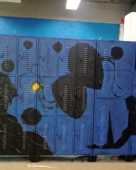 安蒂奥基亚大学艺术学院储物柜壁画设计与执行项目