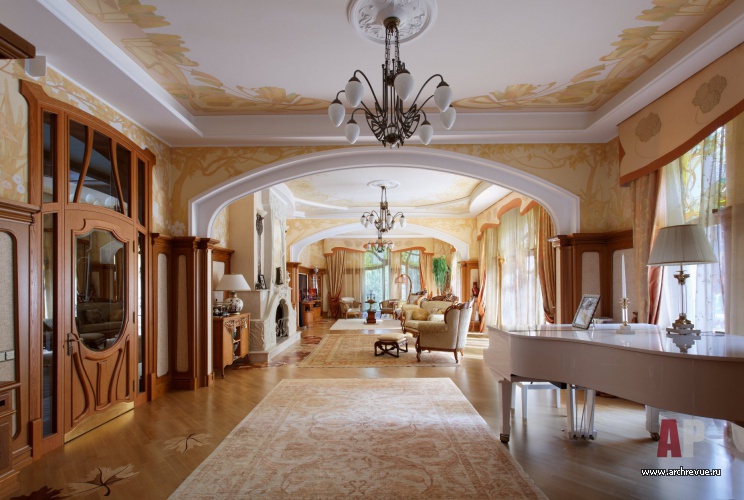 现代风格庄园室内外设计项目丨俄罗斯莫斯科-35