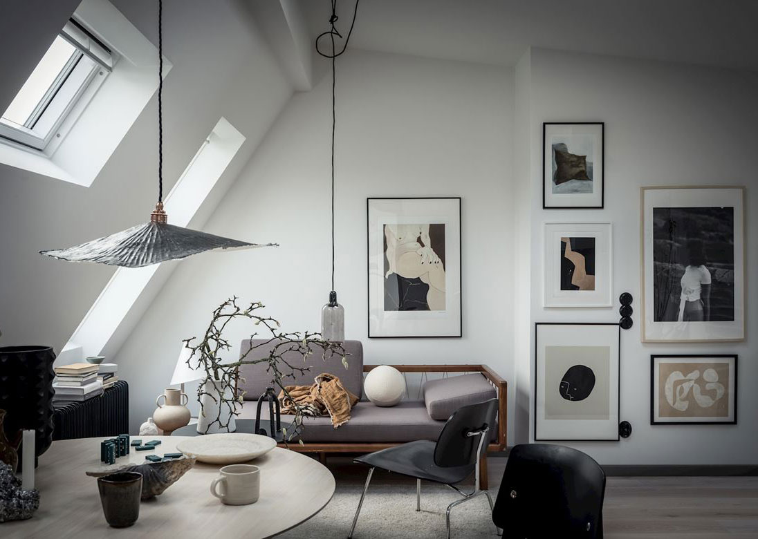 瑞典小阁楼公寓的精致设计-1