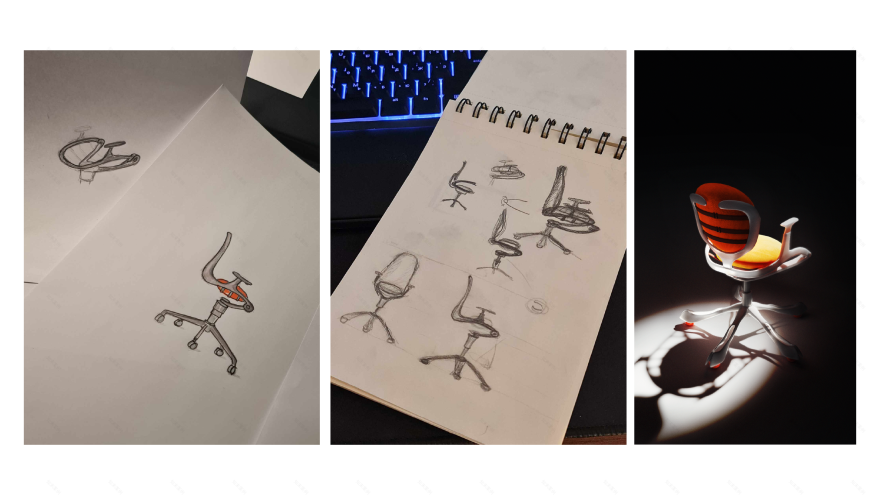 Bog Bank Chair 办公椅设计-7