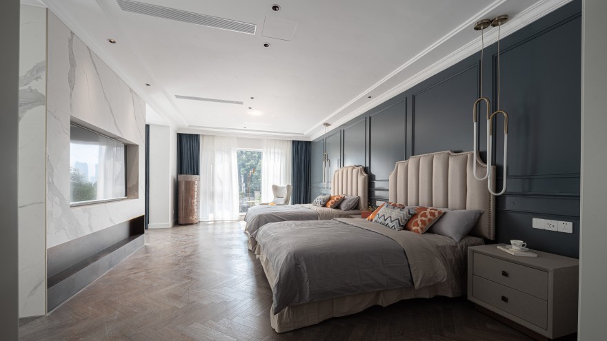 成都初一别墅设计 | 依山而建,巧妙布局,打造优雅现代空间-27