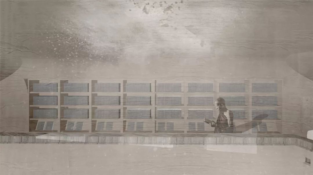 榆林窟职工阅读室 | 山地形空间与本土材料的巧妙融合-35