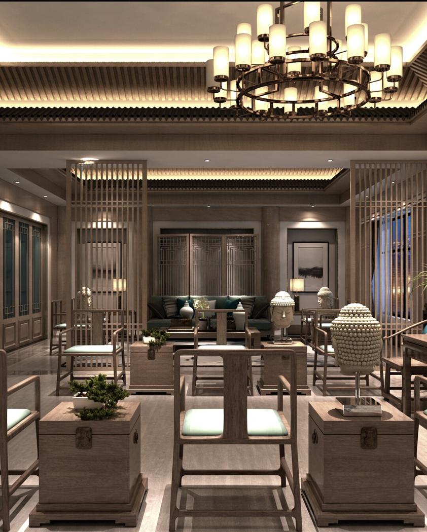 
新中式办公——【禅意办公室】 -23